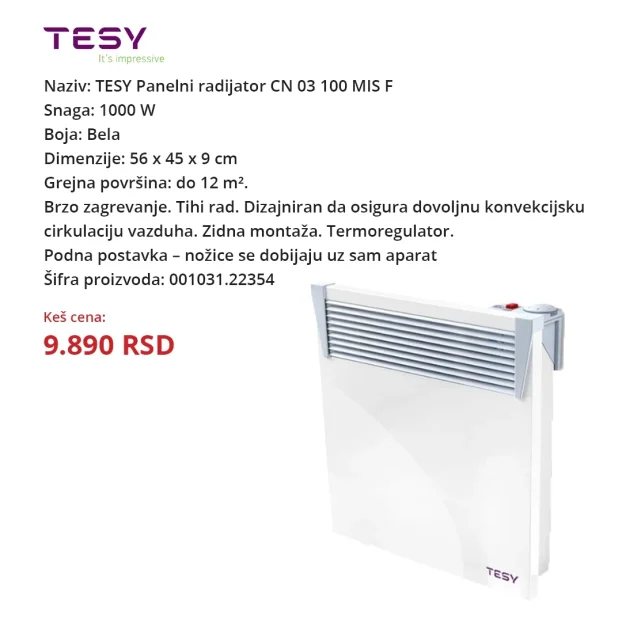 Panelni radijator - Norveški radijator (2- 5 god garancija)