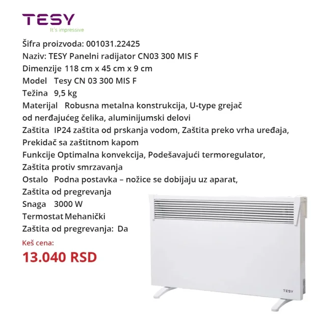 Panelni radijator - Norveški radijator (2- 5 god garancija)