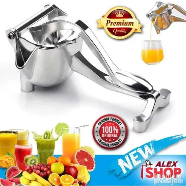 Čelična cediljka i presa za voće i povrće