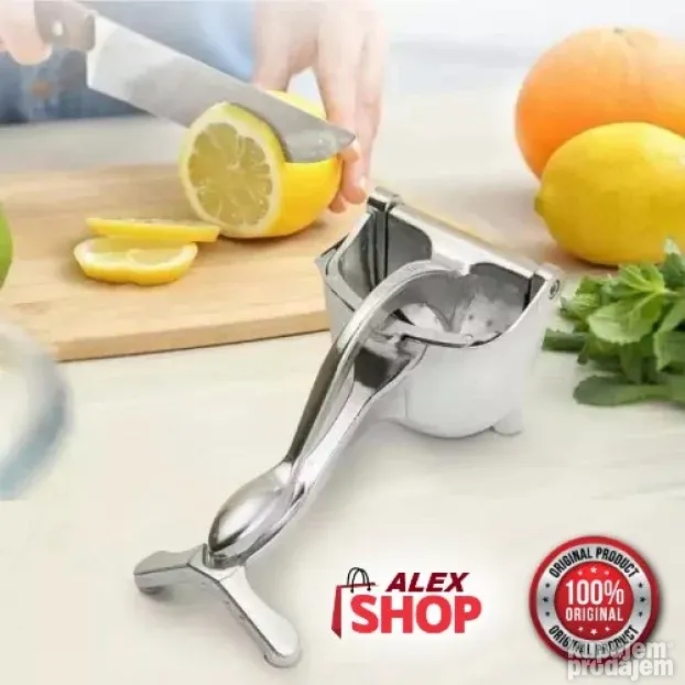 Čelična cediljka i presa za voće i povrće