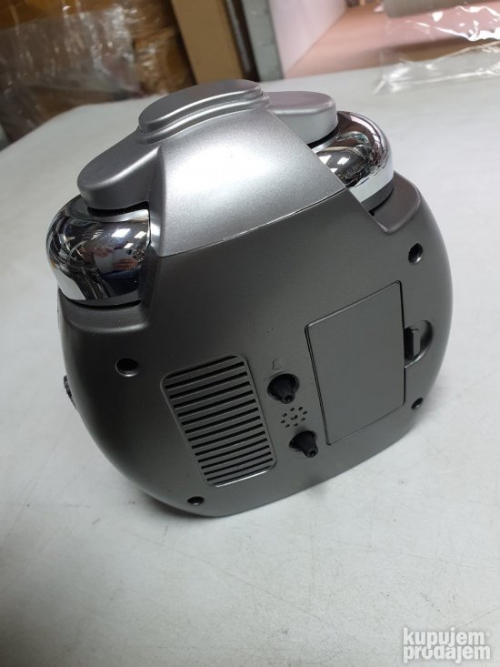 Sat- Budilnik 148x143x78mm Sivi - Acctim