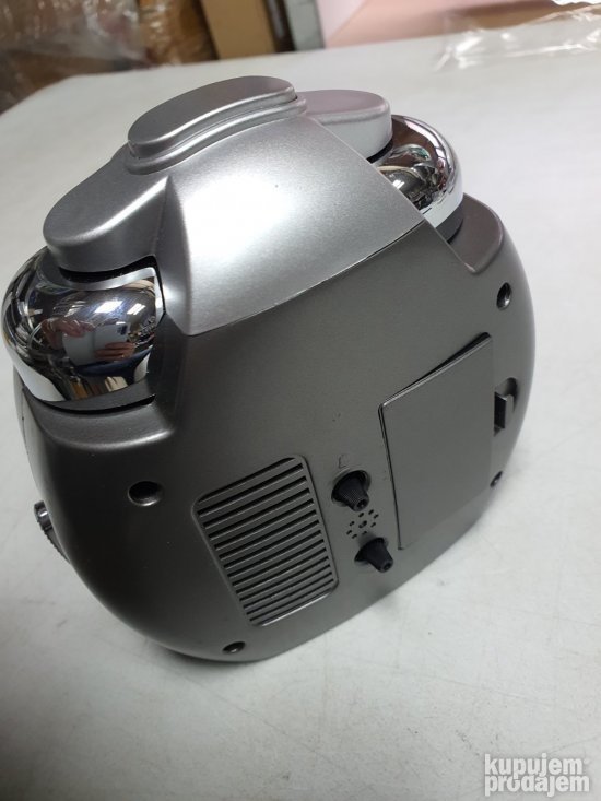 Sat- Budilnik 148x143x78mm Sivi - Acctim