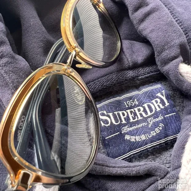 SUPERDRY ORIGINAL zenski teget duks sa kapuljacom M