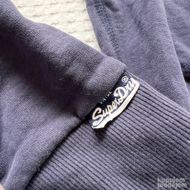 SUPERDRY ORIGINAL zenski teget duks sa kapuljacom M