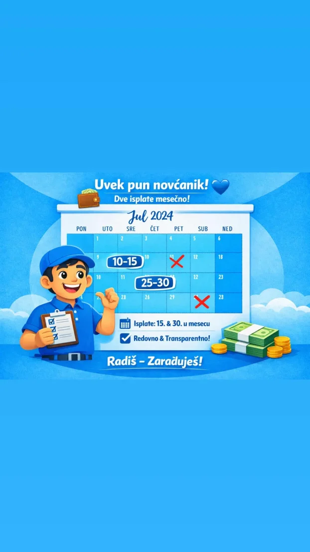 Posao dostavljac wolt / glovo