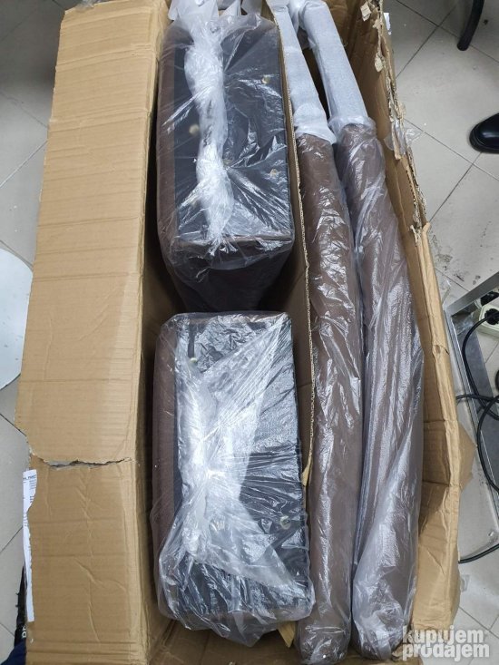 Set 2 Stolice Efekat stare Koze 47x62x108cm Braon Sagua Coll