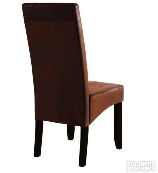 Set 2 Stolice Efekat stare Koze 47x62x108cm Braon Sagua Coll
