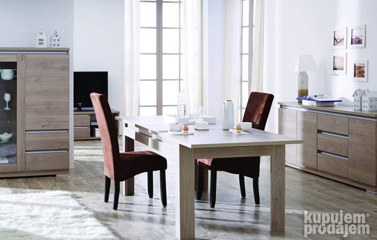 Set 2 Stolice Efekat stare Koze 47x62x108cm Braon Sagua Coll