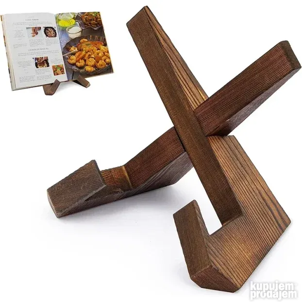 Drveni stalak / držač / postolje za knjige ili tablet