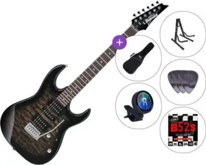 Elektricna Gitara Ibanez GRX70QA-TKS SET 3 Transparent Black