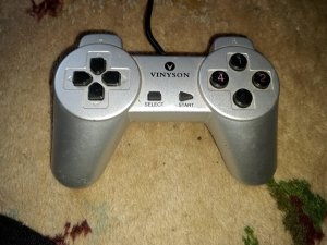 Sivi USB analogni džojstik Vinsion