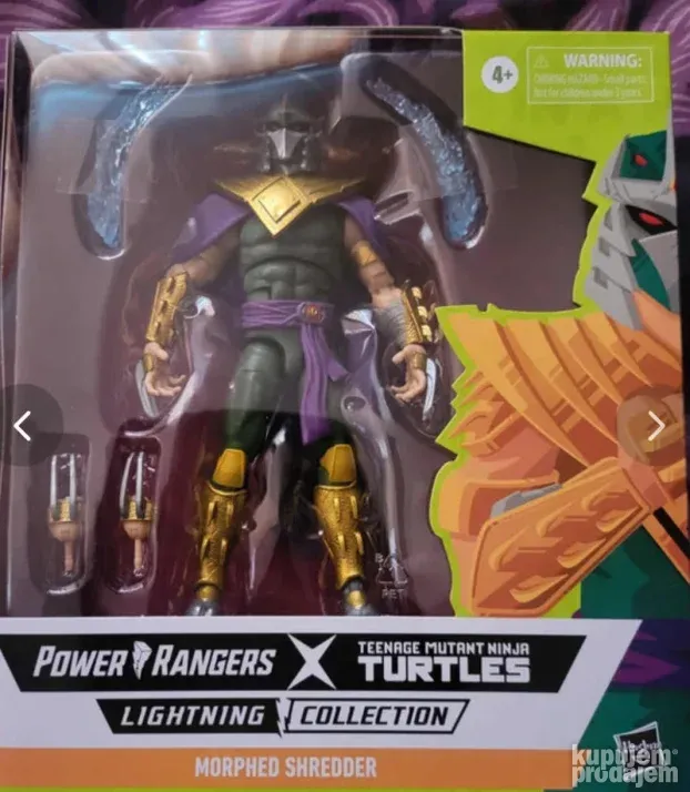 Tmnt Power rangers Shredder Lightning