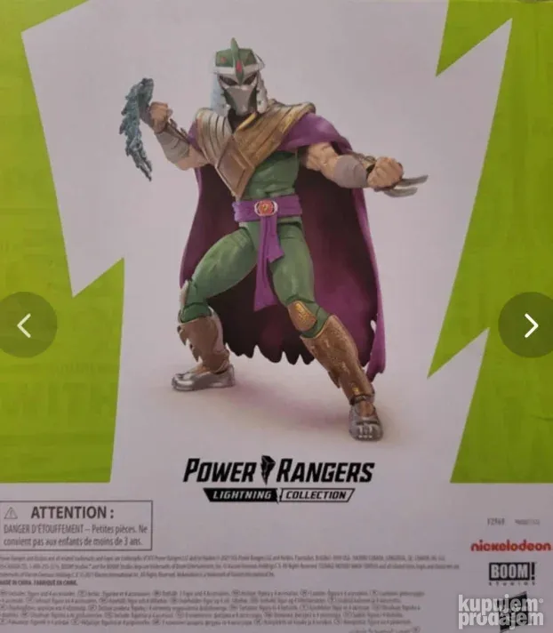 Tmnt Power rangers Shredder Lightning