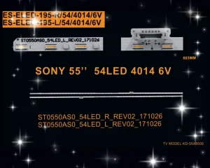 SONY KD-55XG8577, 55XF8505, 55XF8796 LED trake ES-ELED-195
