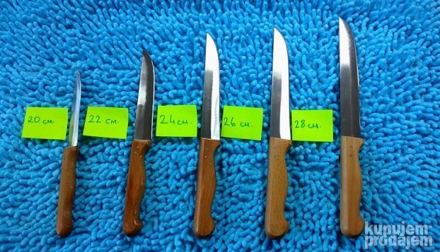 Noževi za klanje meso jelo cevapi Turska (Novo) 24 cm.