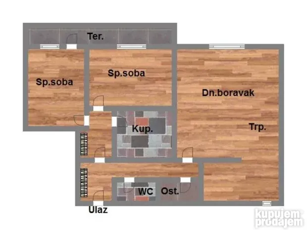 Trosoban stan na Novom naselju! 70m2