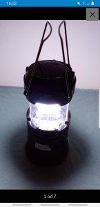 Lampa fenjer 220 v. Ili solarno