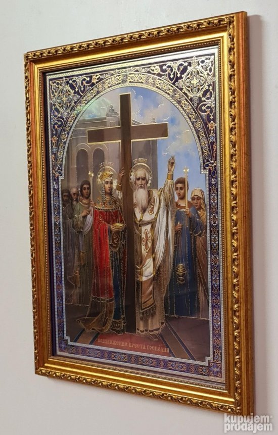 Prelepa Ruska Ikona - Vaznesenje Krsta Gospodnjeg