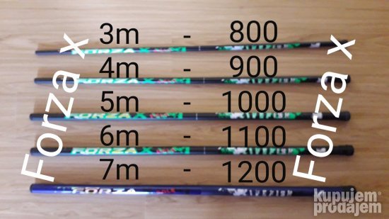 stapovi za pecanje3m,4m,5m,6m,7m,novo