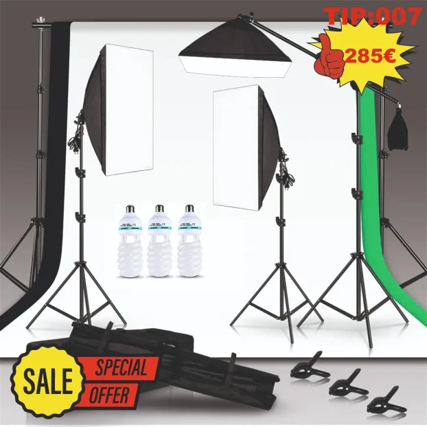 Premium Softbox Studijska Foto Video Rasveta 5500K Fluo 2025
