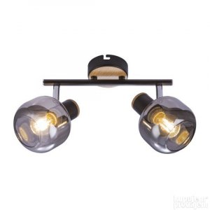 Spot crna lampa 2xE14 40W M180120