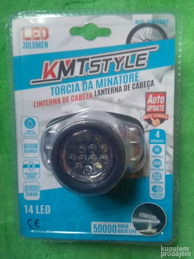 Led lampa za glavu 14 Led, Kamp , lov i ribolov, planinari