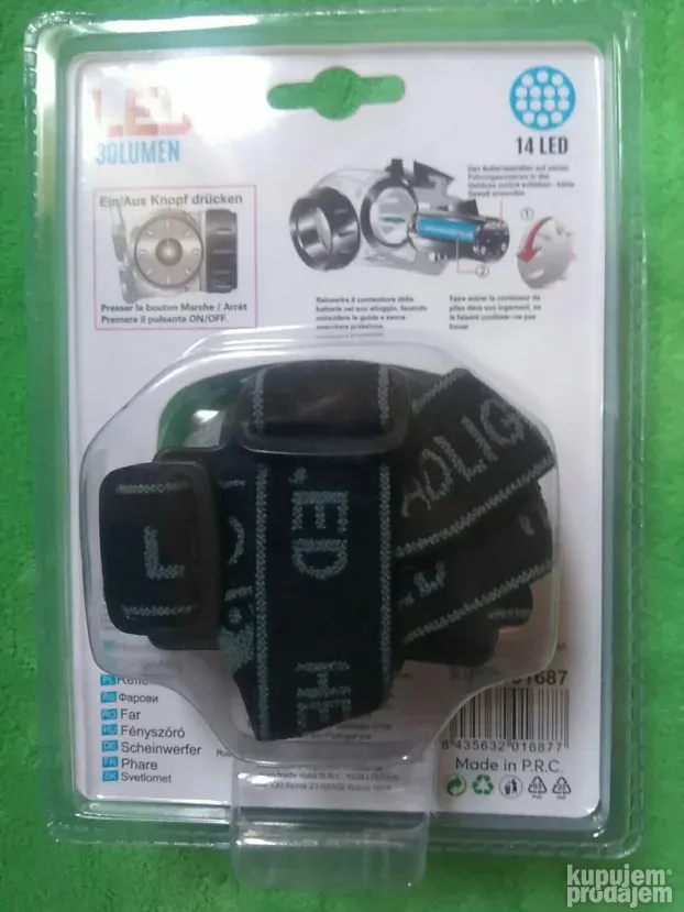 Led lampa za glavu 14 Led, Kamp , lov i ribolov, planinari