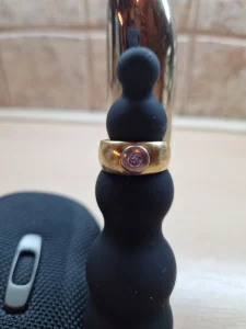 Prsten 750/18 k Yelow White Gold brilijant 0.20 ct