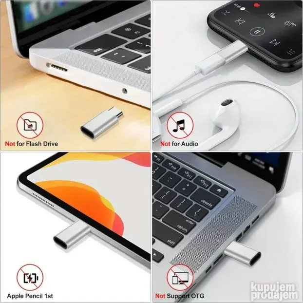 Adapteri od USB-C do USB 3.0, set od 5 komada NOVO