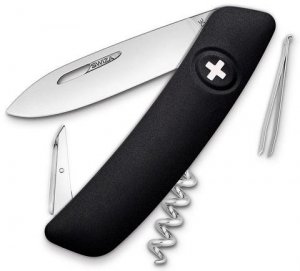 SWIZA D01, black Swiss Knife 95 mm