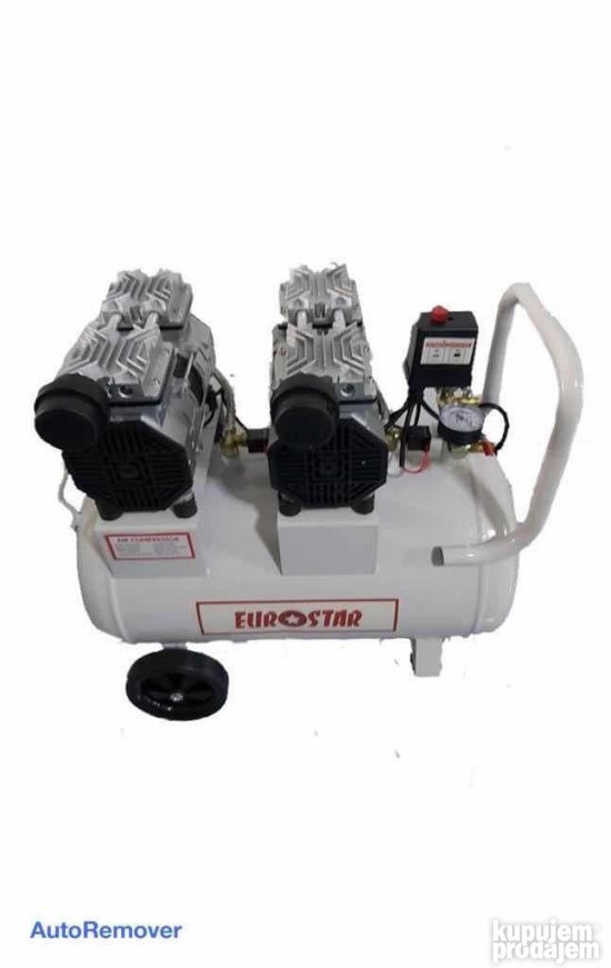 EUROSTAR 50L Bešumni Kompresor za vazduh - KupujemProdajem