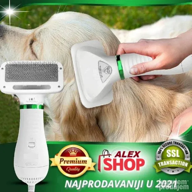 2u1 Četka i fen za pse i mačke