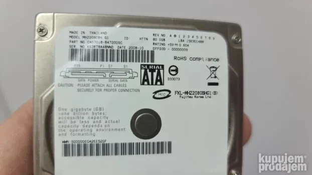 Hard disk za laptop 80gb (100% health) BR.10