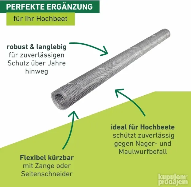 Windhager mreža za uzd. gredice za zaš.od krtica, 2.1x1.1m