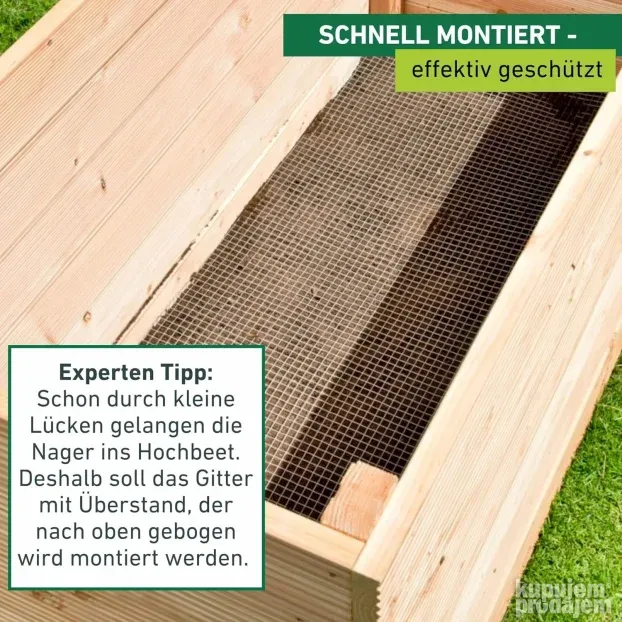 Windhager mreža za uzd. gredice za zaš.od krtica, 2.1x1.1m