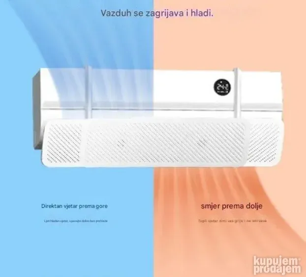 Usmerivac vazduha za klimu barijer pregrada mod 1
