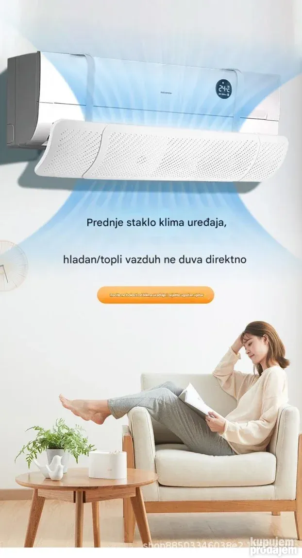 Usmerivac vazduha za klimu barijer pregrada mod 1