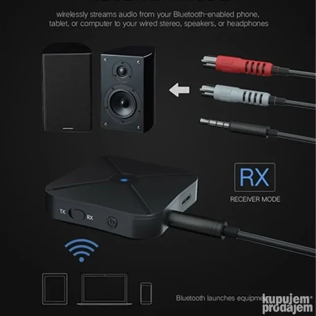 Bluetooth resiver/ transmiter KN319  u1 crni