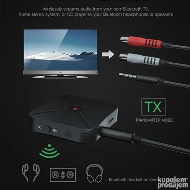Bluetooth resiver/ transmiter KN319  u1 crni