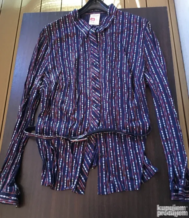 KOMPLET suknja, bluza i kaiš, britanski, 100% pamuk, broj 48