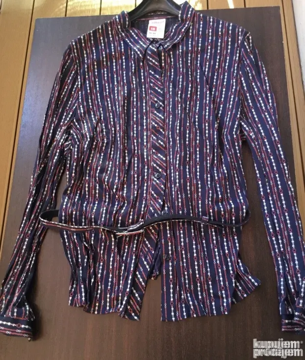 KOMPLET suknja, bluza i kaiš, britanski, 100% pamuk, broj 48