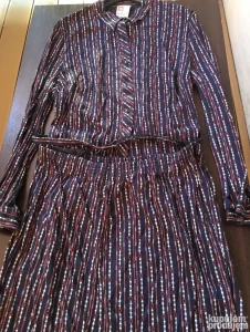 KOMPLET suknja, bluza i kaiš, britanski, 100% pamuk, broj 48