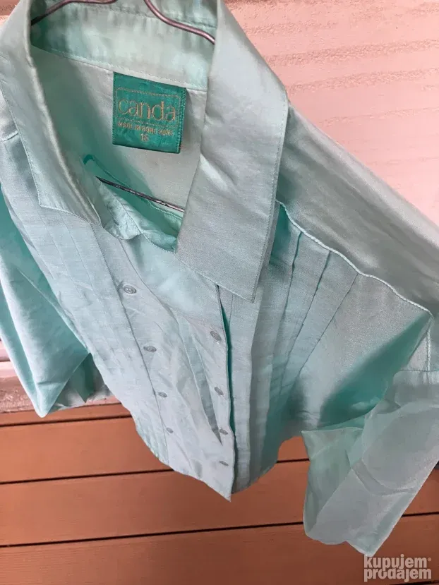 BLUZA ženska lepa, pastelno zelene boje,br. XL, UK