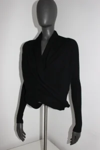 all saints zenski dzemper crni na preklop S/36