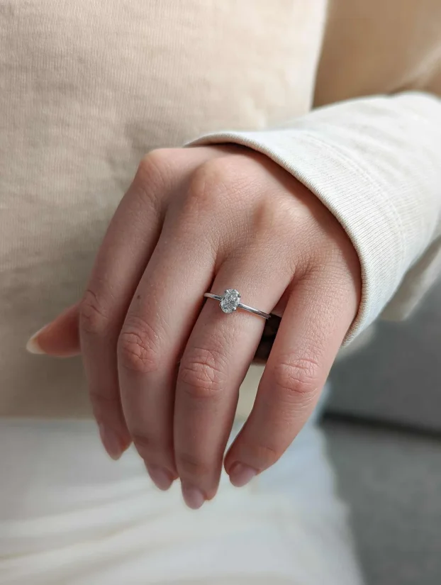 Diamond Moissanite Mojsanit Oval 0.5ct 4x6mm Ovalni