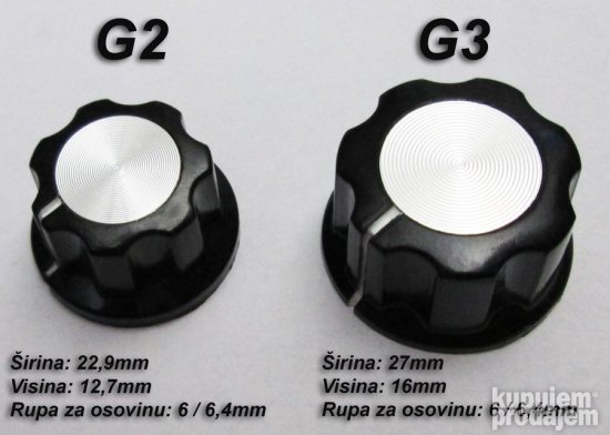 Dugme za Potenciometar 6mm - G2