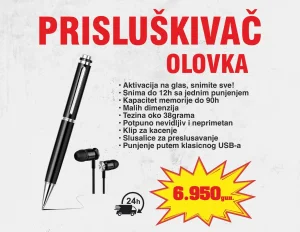Bubica Prisluskivac Skriveni Snimac Razgovora Hemijska TOP