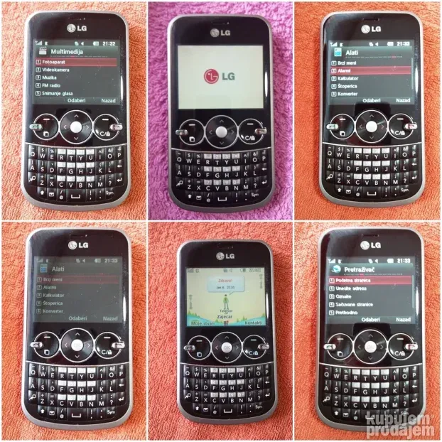 LG GW-300, REDAK, kao nov. Srpski meni.