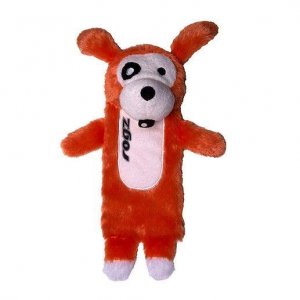 Plišana igračka za pse sa otvorom i zvukom, narandžasta