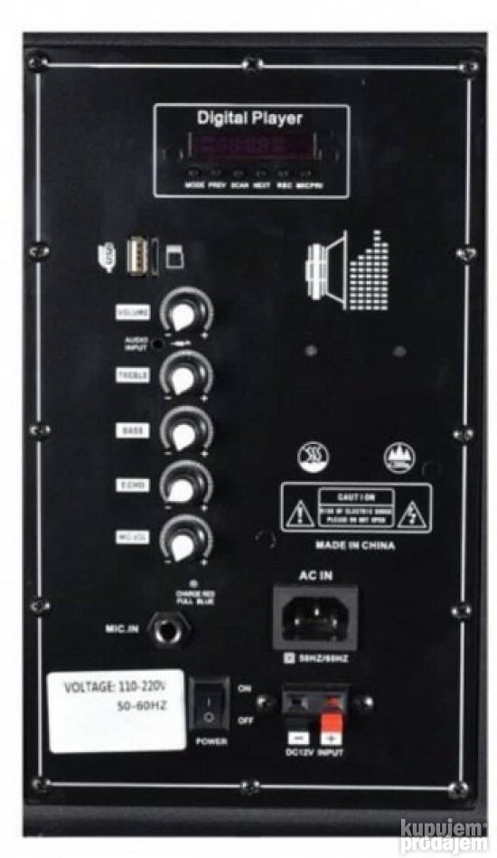 Zvucnik Bluetooth zvucnik ND-12 Bluetooth Zvučnici  12"